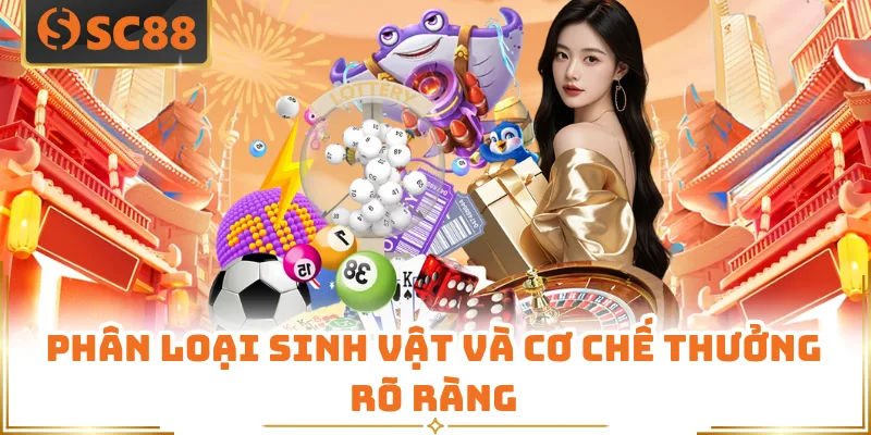 Phân loại sinh vật và cơ chế thưởng rõ ràng